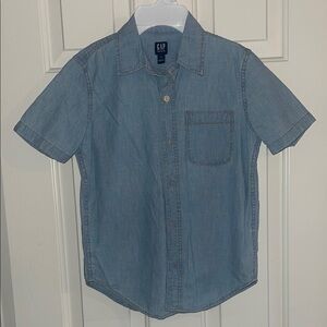 GAP Classic Blue Denim Button-Up Shirt